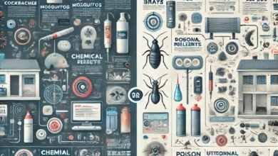 изображение с инфографикой, которое иллюстрирует разницу между дезинсекцией и дератизацией.